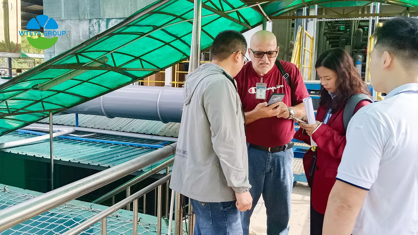 Iraqi customers filmed Vlogs on site to witness the entire process of WTEYA wastewater treatment!